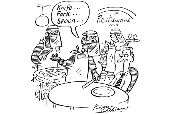 Knife…fork… spoon…