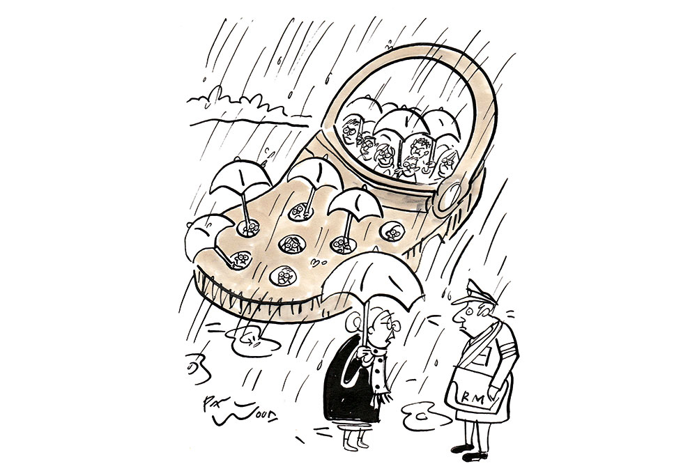Never swap a boot for a croc