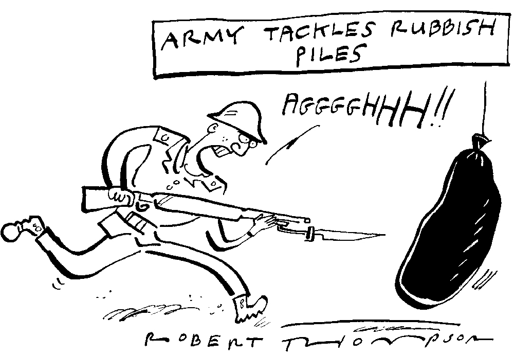 Rubbish piles