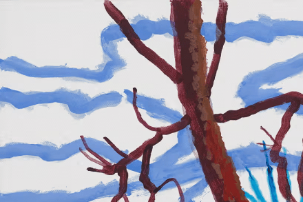 'Play within a Play within a Play and Me with a Cigarette', 2024-2025, by David Hockney. Photograph: Jonathan Wilkinson/David Hockney, © Jonathan Wilkinson