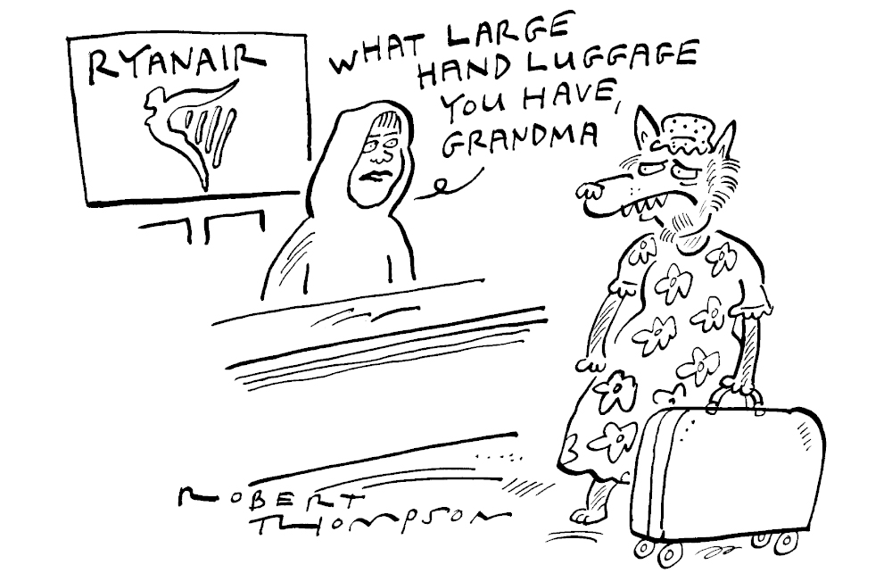 What large hand luggage you have Grandma