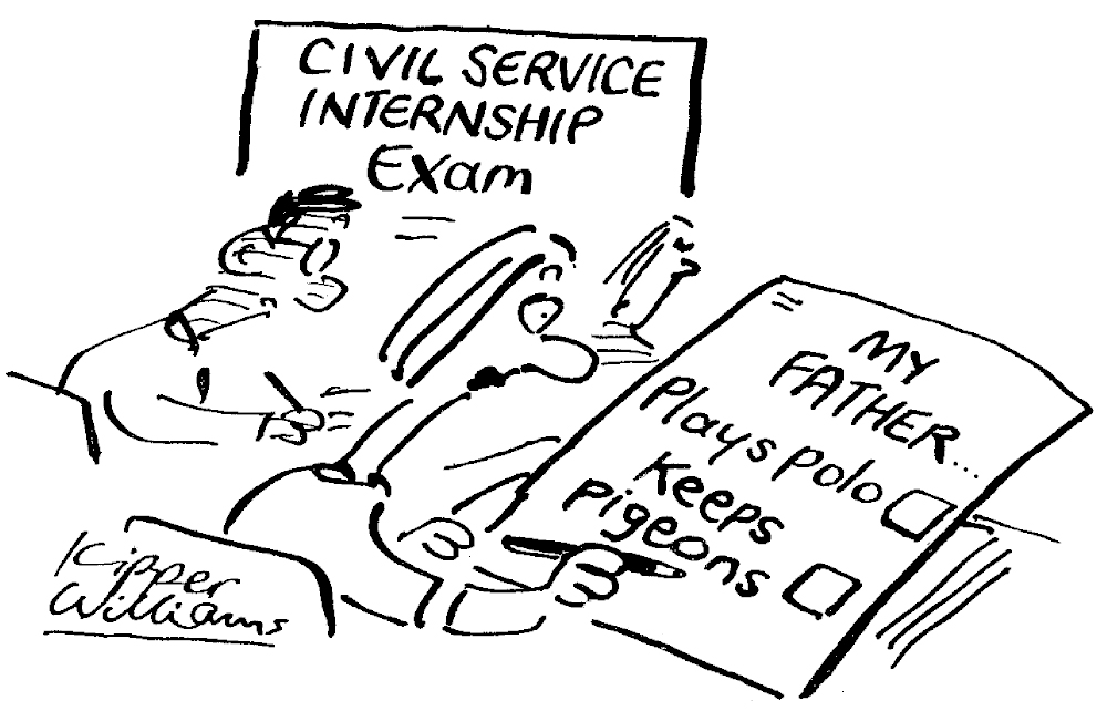 Civil service internship exam