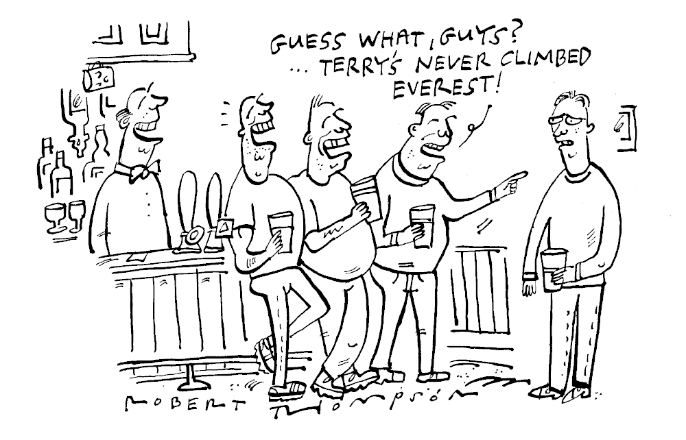 Never climbed Everest